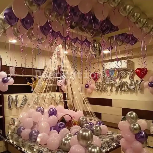 Royal Dream Canopy – Luxury Birthday Bedroom Surprise