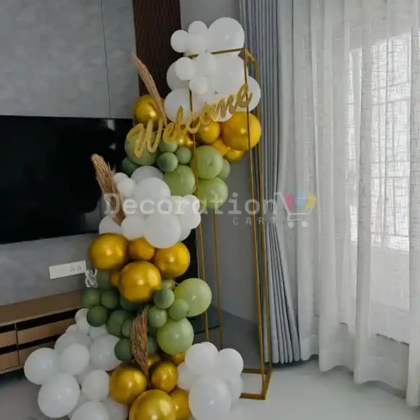 Elegant Welcome Stant Boho Welcome Balloon Pillar
