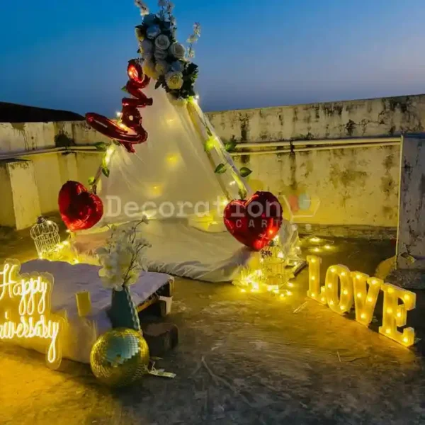 Rooftop Teepee Décor – Anniversary Special