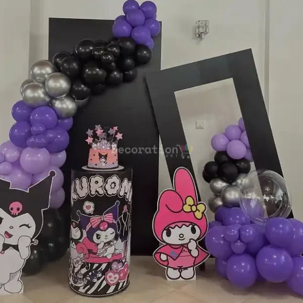 Kuromi & My Melody Goth-Pop Balloon Photo Booth